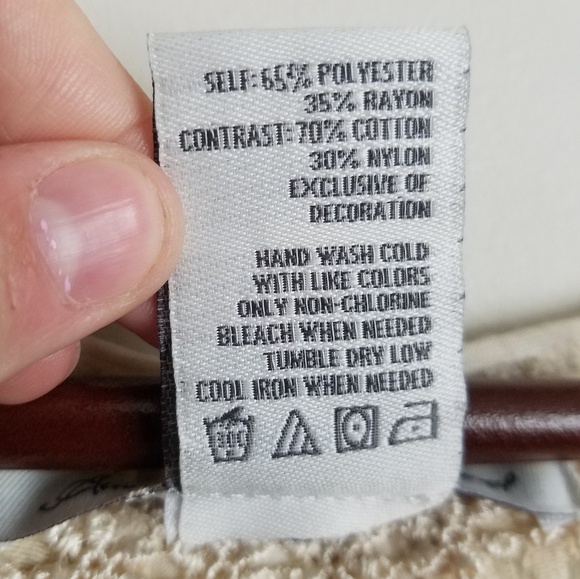 American Rag Lace Short Sleeve Top Size Medium - Picture 3 of 5